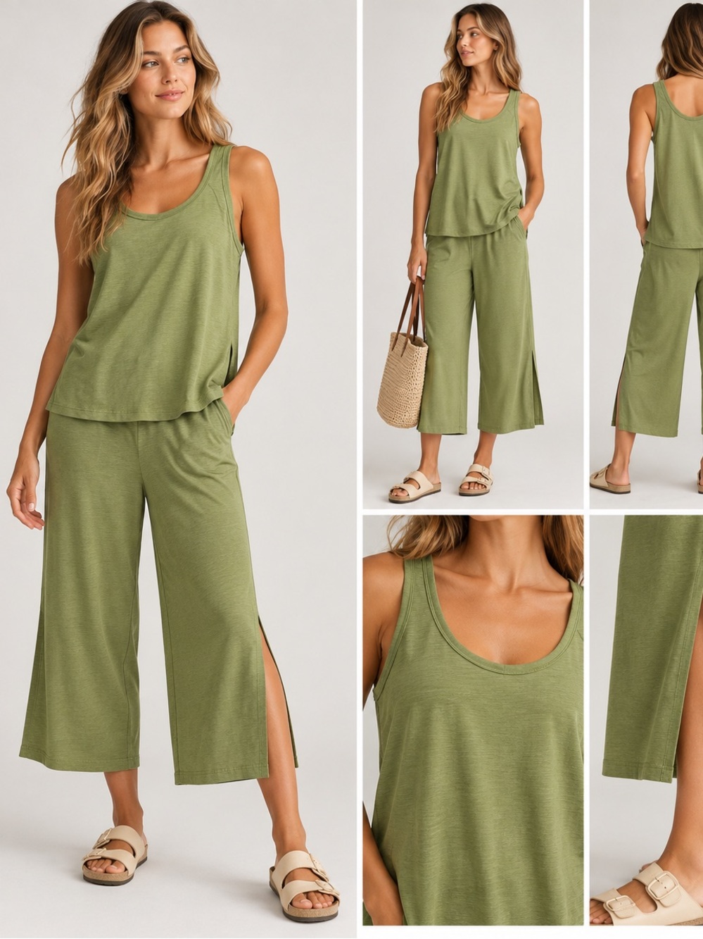 NWT LULULEMON Tank Top Jumpsuit 23” Green Women’s Size 10 7079